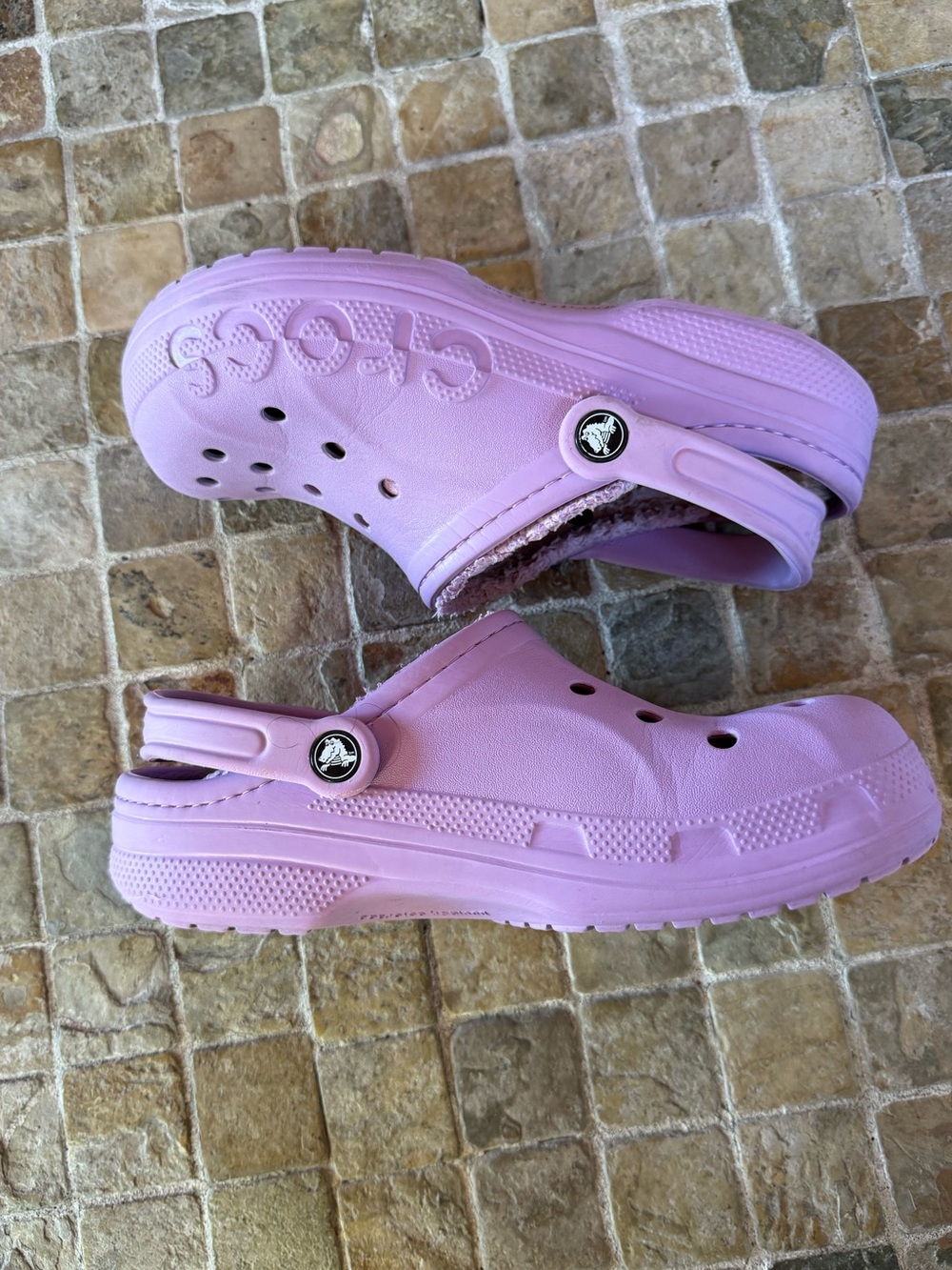 Purple lined crocs - Picture 1 of 9